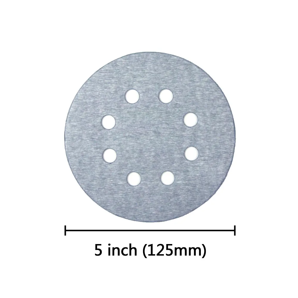 5 sztuk 5 Cal (125mm) 8-otwór FV Superfine na mokro/suche Hook & Loop Auto Film ciała tarcze szlifierskie farba papier ścierny, 400 #-5000 #