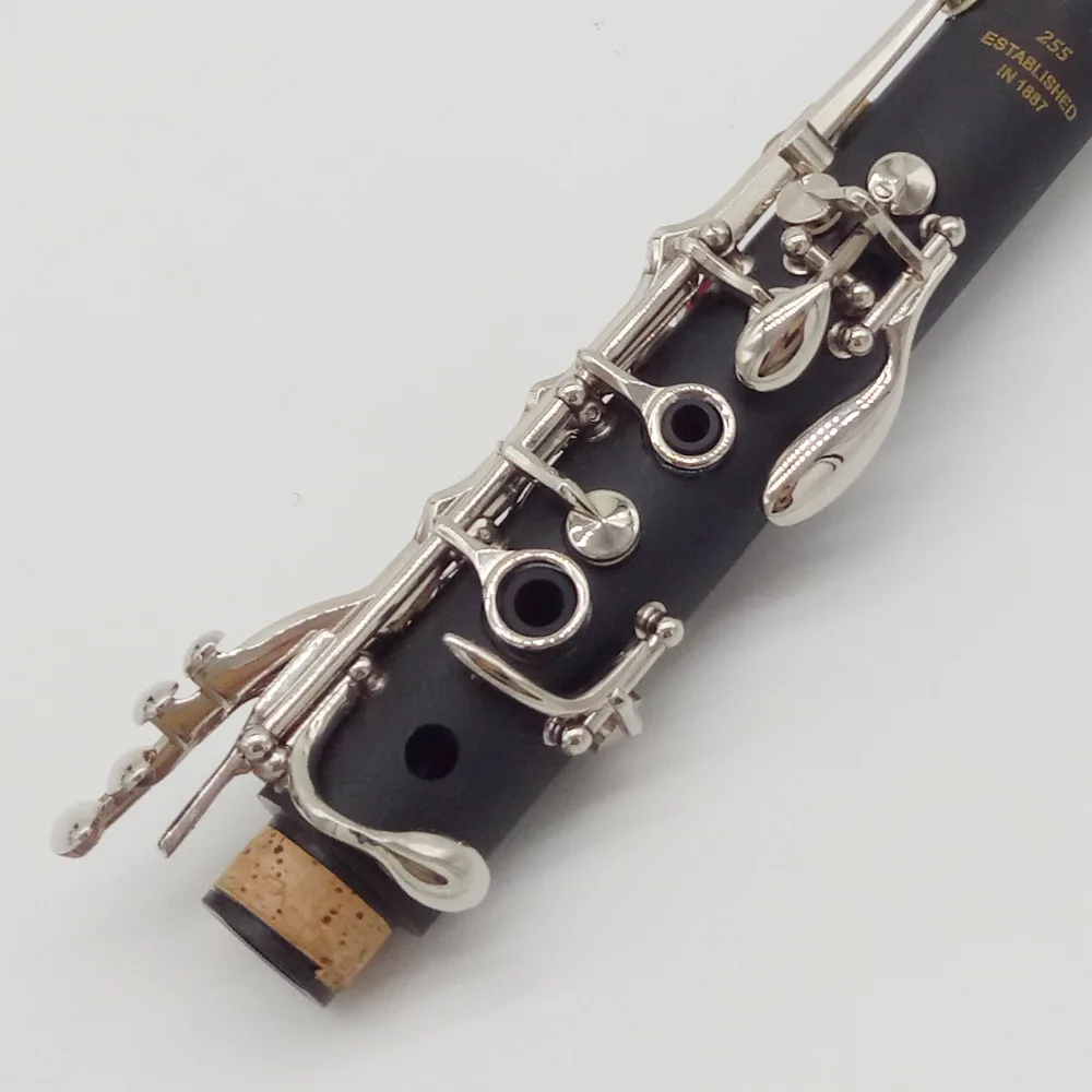 Music Fancier Club Student Clarinets Bb MFCCL-255 Matte ABS Resin Bakelite Clarinet Mouthpiece 4C Included Case + Reeds