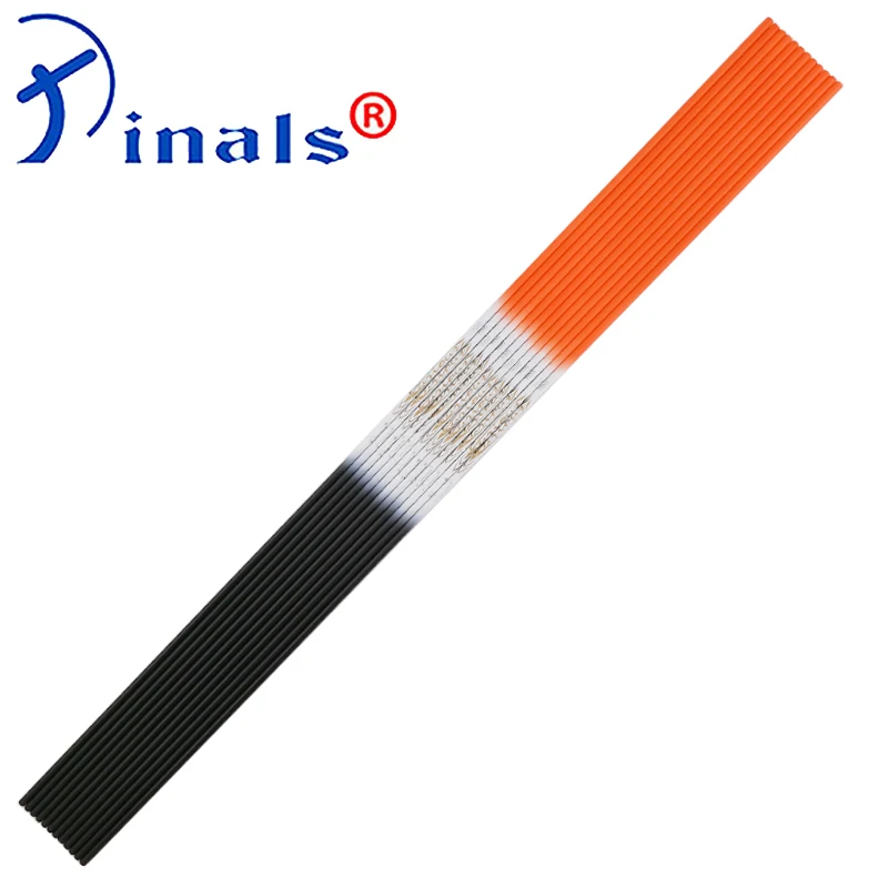 Pinals Archery Spine 500 600 700 800 900 30'' Carbon Arrow Shaft Fluorescence Orange Compound Recurve Bow Hunting