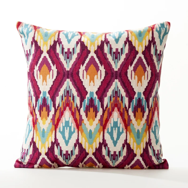 Nordic żółty dekoracyjne szare poduszki w geometryczne wzory poduszka pokrywa Home Decor poszewka narzuta na sofę 45x45cm