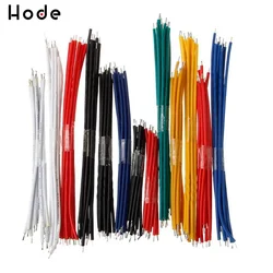 130PCS 24AWG Breadboard Jumper Cable Wires Kit 5CM 8cm 10CM Fly Jumper Wire Cable Tin Conductor Wires 5 Colors PCB Solder Cable