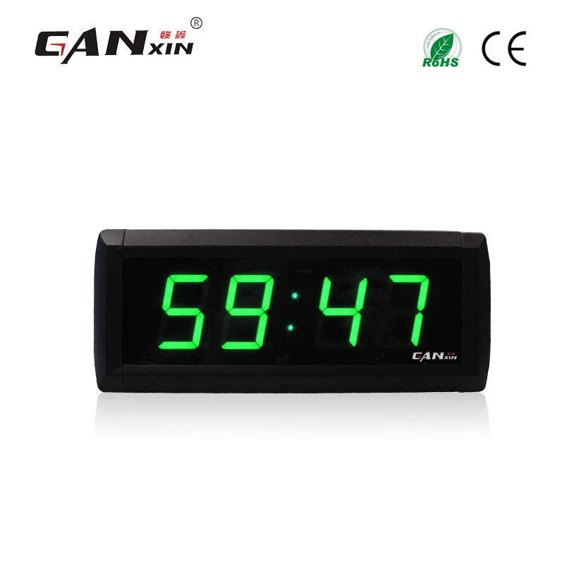 [Ganxin]1.8Inch Low Price Led Automatic Countdown  Digital Clock with Remote Control led Home Wall Cock