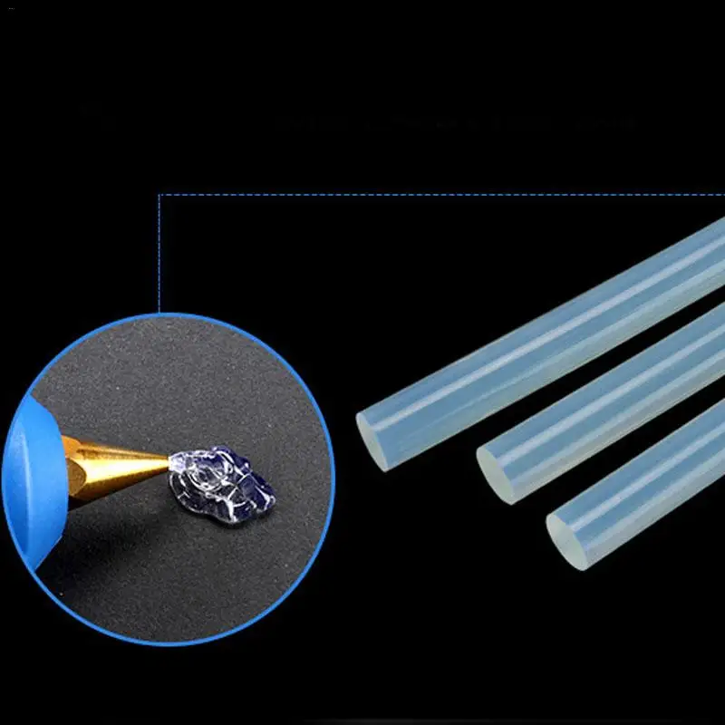 10 Cái/bộ 7*100Mm Keo Dính Việc Dịch Chuyển Bề Trắng DIY EVA Siêu Dính Keo Vũ Phu Thấp-Keo Dán Nhiệt J3