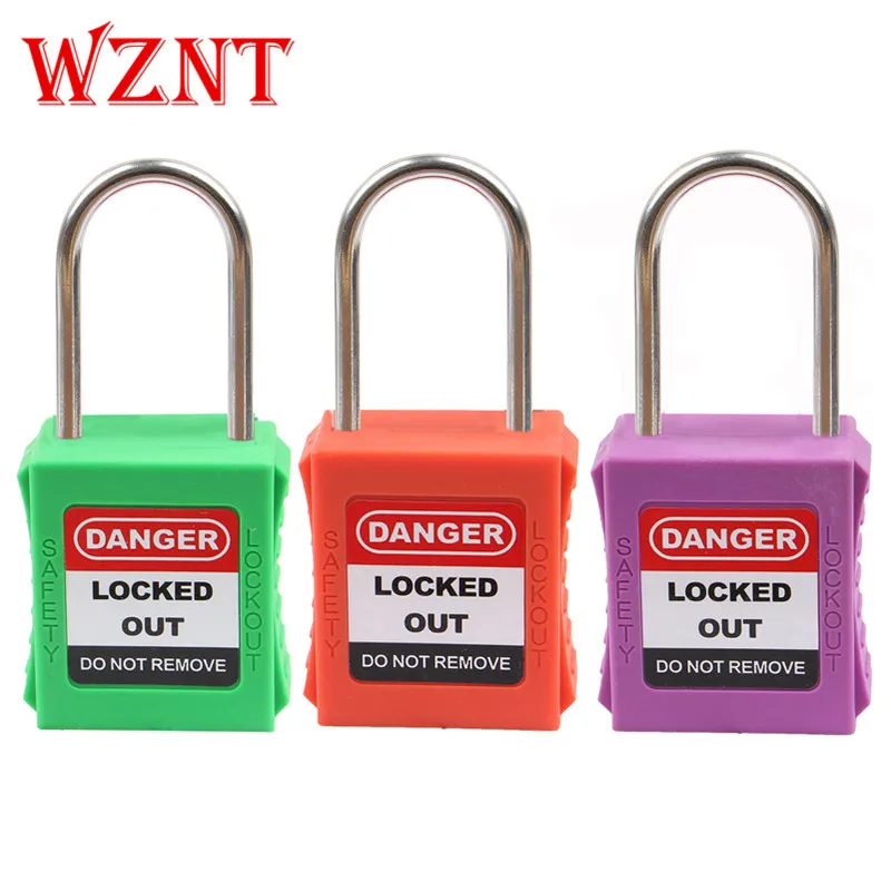 

2pcs free shipping 4mm Shackle 44mm Length Safety Lockout Padlock
