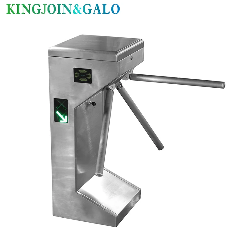 Full automatic Turnstile  including motor, tripod arms, control board, LED light stainless steel housing