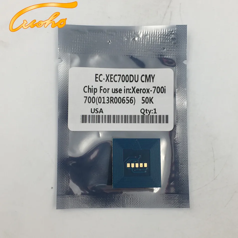 12PCS DCP 700 drum chip for Xerox 700 drum cartridge 013R00656 ( C M Y )  013R00655 ( Black ) drum cartridge chip