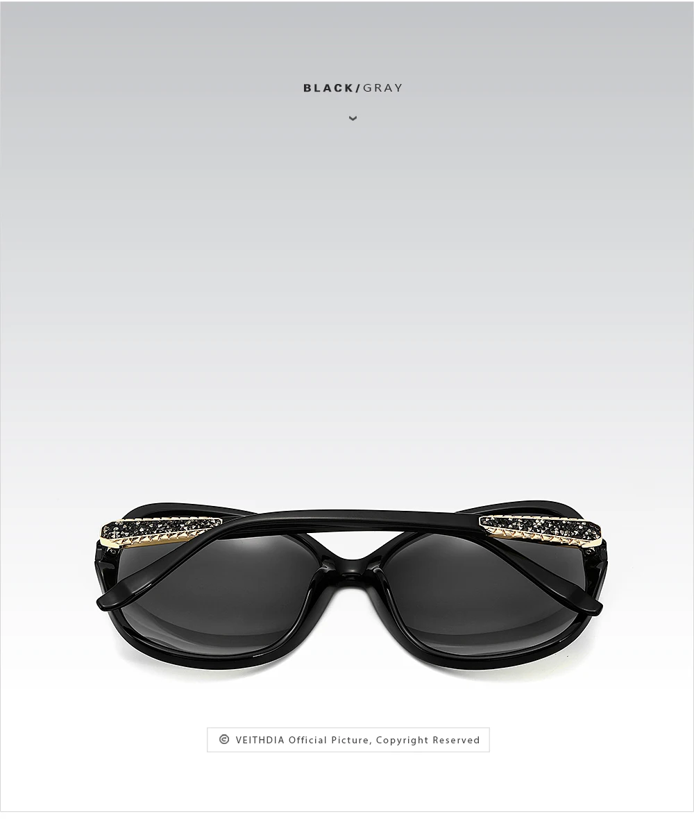 Veithdia retro mode sonnenbrille polarisiert uv400 luxus damen vintage designer frauen sonnenbrillen brillen für frauen v3025 – Detail 12