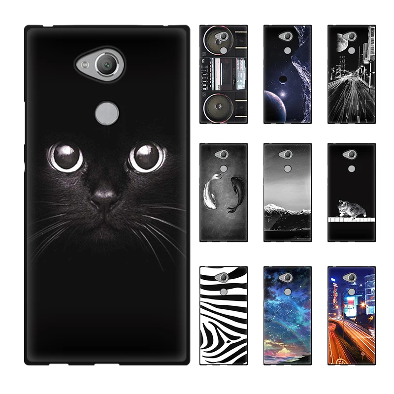 Soft Cover For Sony Xperia XA2 Xpera XA2 Cartoon Silicone Case For Sony XA2 XA 2 X A2 H4113 H3113 H4133 H3123 Protection Bags