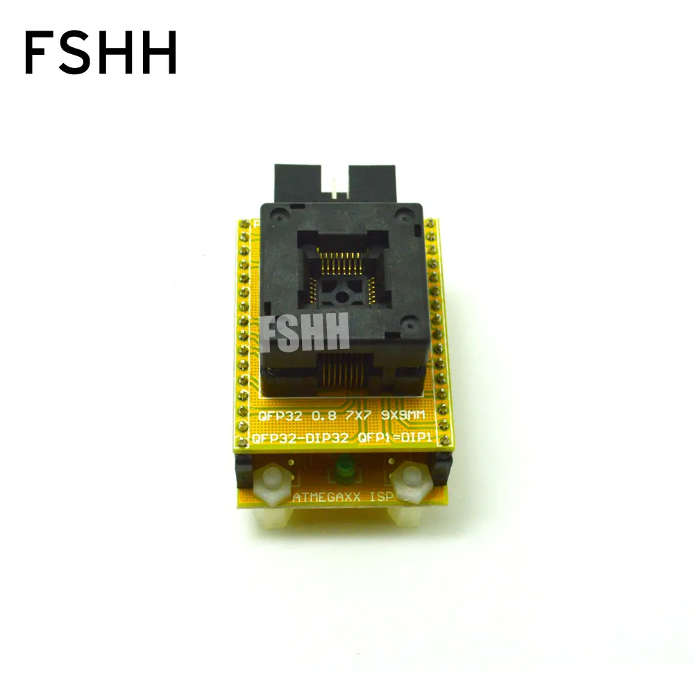 Avr ispのテストソケット,プログラマーアダプター,ch2015,lqfp32,lqfp32,qfp32,mega8,mega48,mega88に適用