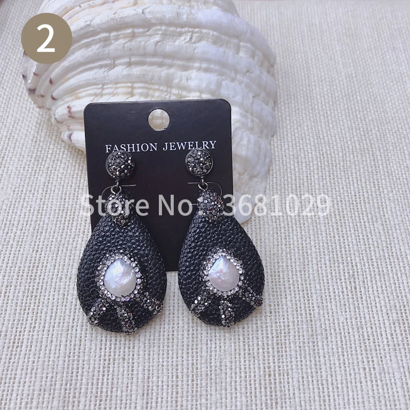 Fashionable and simple atmosphere of joker button, set the droplet shape of new design of Europe and America simple earring