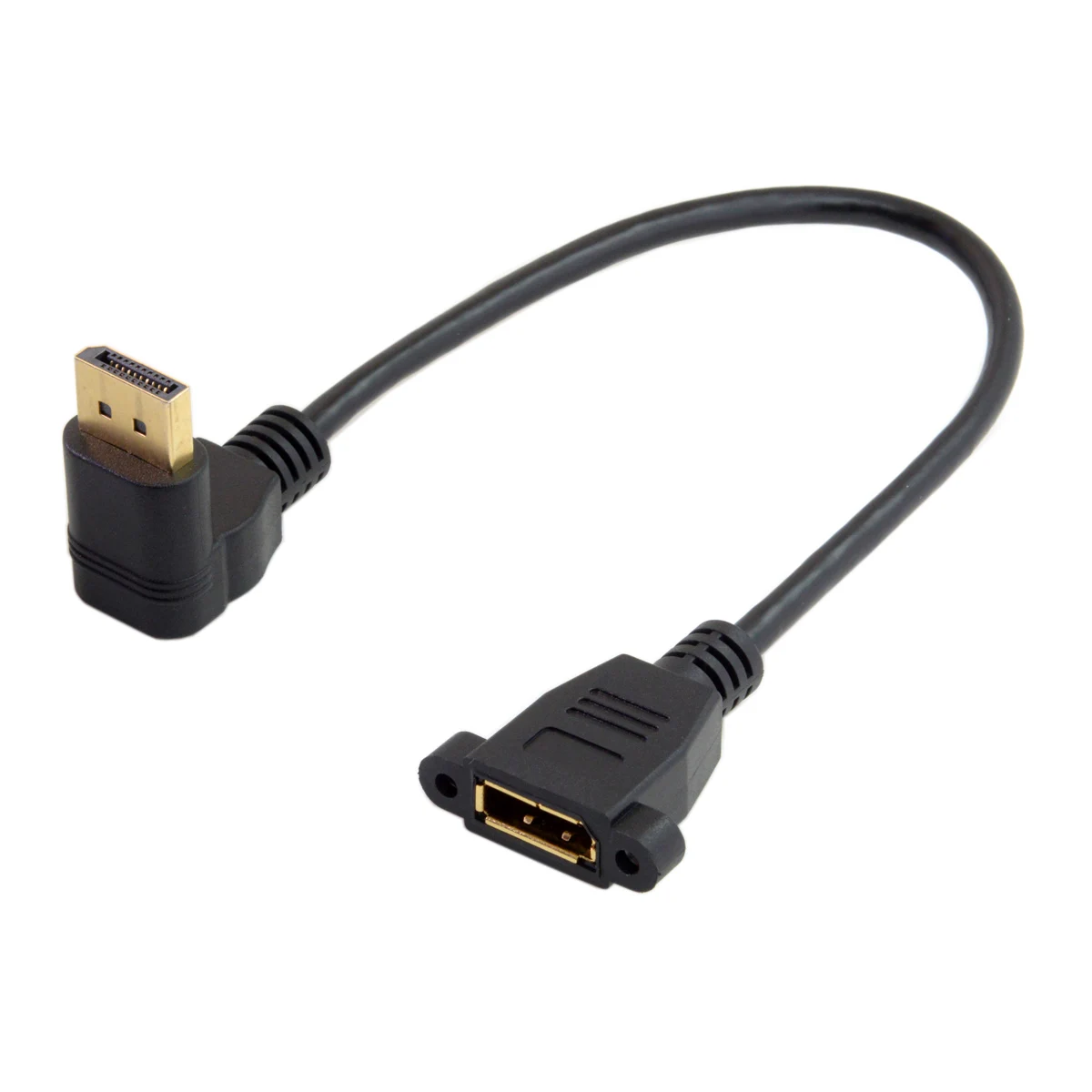 

CY DisplayPort Display Port Male to Female 90 Degree Up Down Angled Extension Cable