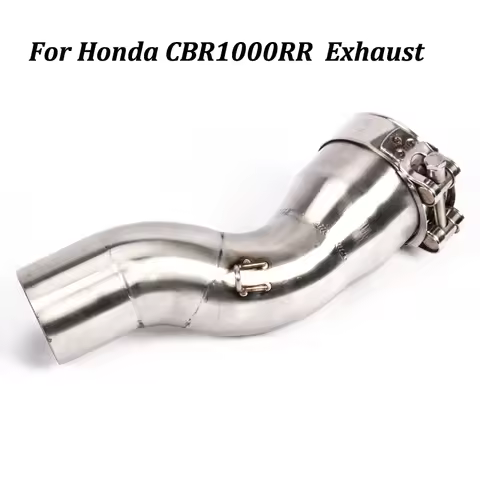 Motorcycle Exhaust Muffler Modify Middle Connection Stainless steel Link Pipe Slip on For Honda CBR1000RR CBR 1000RR 2017 2018