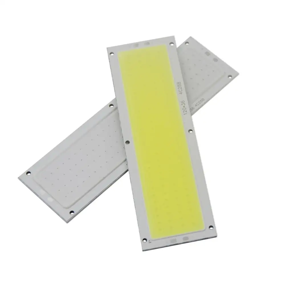 12V 120mm 36mm 12W Natural Warm White Blue RF remote dimmer flip chip COB LED for DIY auto Lamp LED COB Strip light source