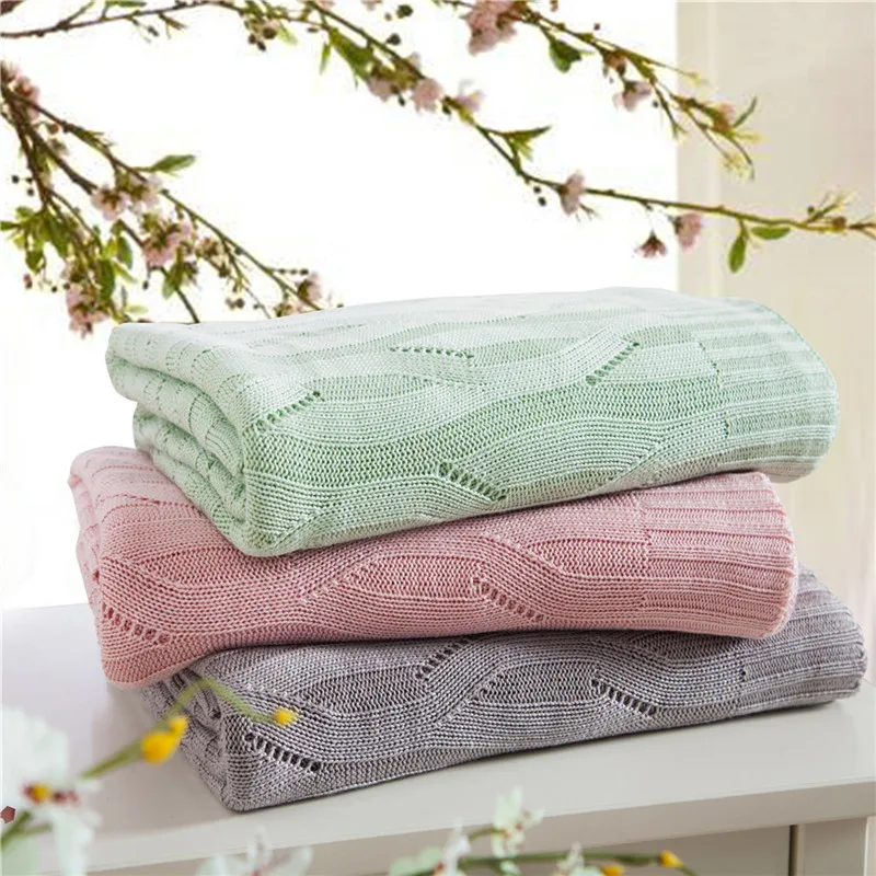 Breathable Thread Blanket Bamboo Fiber Throw Towel Blankets Air Conditioning Office Travel Bedding Cobertor Tippet