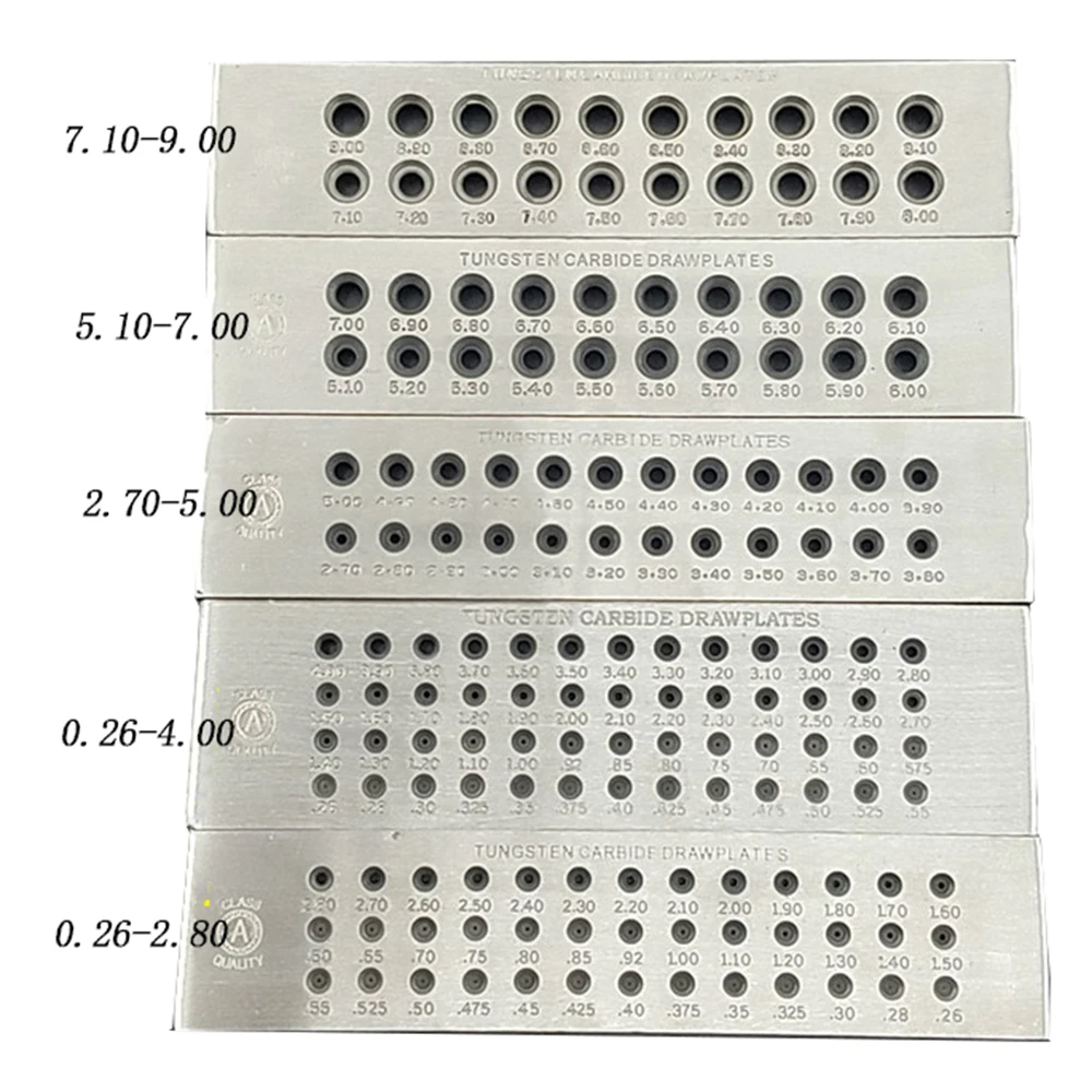 Hoge Kwaliteit Tungsten Carbide Wire Trekplaat Voor Ronde Vorm Diverse Modellen Voor Sieraden Maken