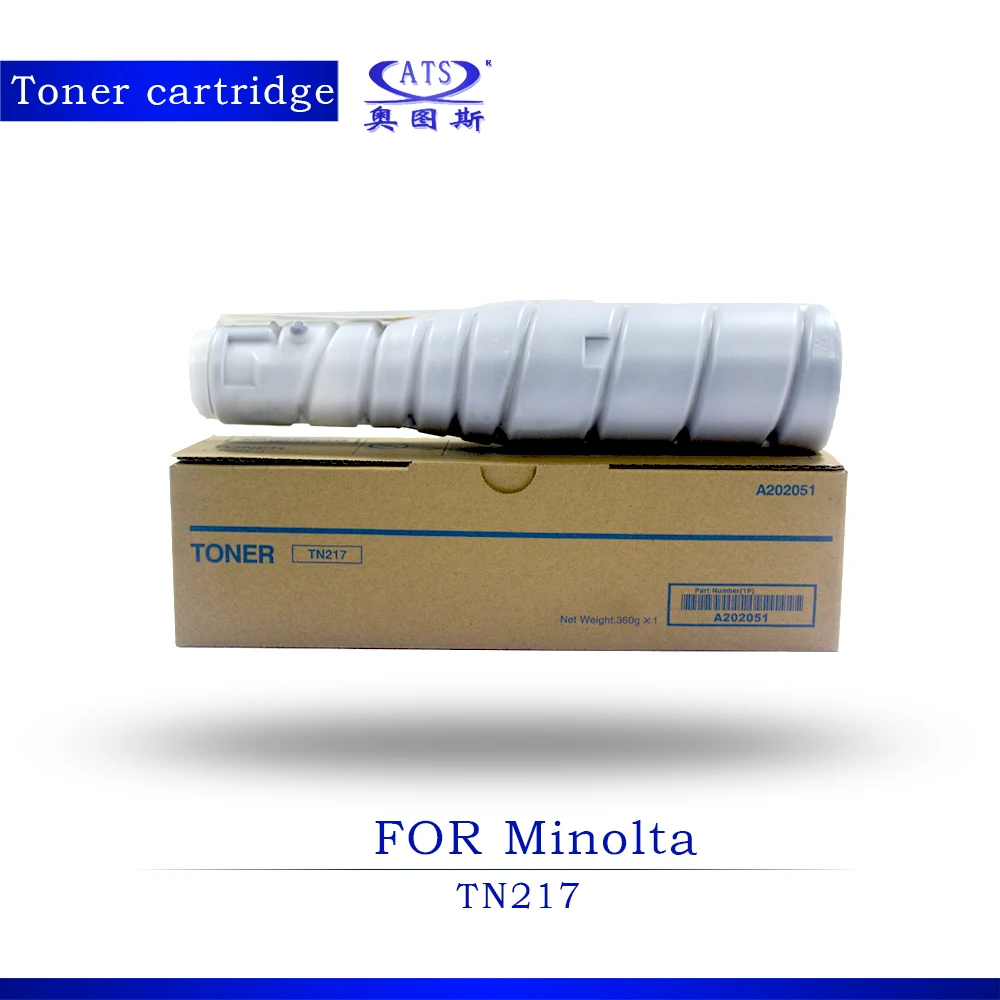 1PC TN217 360G Toner Cartridge For Konica Minolta Bizhub 223 283 7828 Compatible Copier Spare Parts