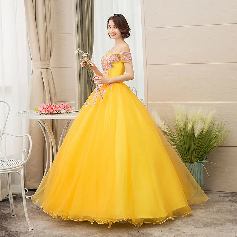 Quinceanera Dresses 2024 New The Golden Off The Shoulder Lace Vestidos 15 Anos Party Party Prom Quinceanera Gown Customized