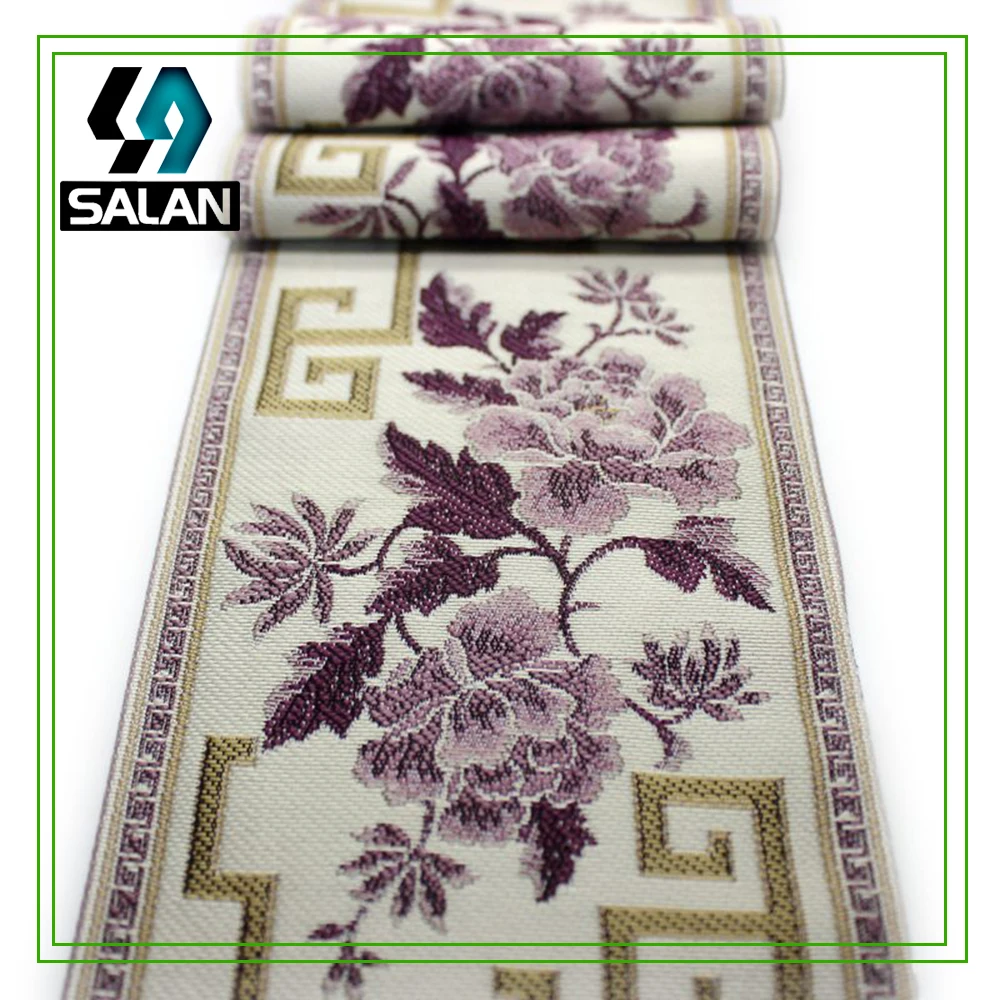 Factory direct supply national wind jacquard ribbon cotton embroidery lace retro curtains decorative edge decoration