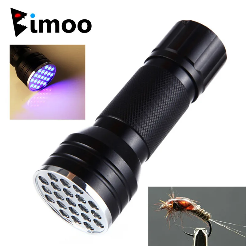 Bimoo 21 LEDs Fly Tying UV Curing Lamp Torch / Light for Fly Fishing Flies Head Epoxy Curing Finish Tool