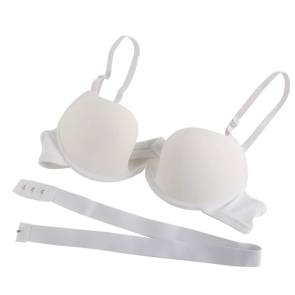 Good quality Women Bra Deep U Low Cut Super Push Up Backless Bra Brassiere Sutian Underwear Bralette Sujetador T8