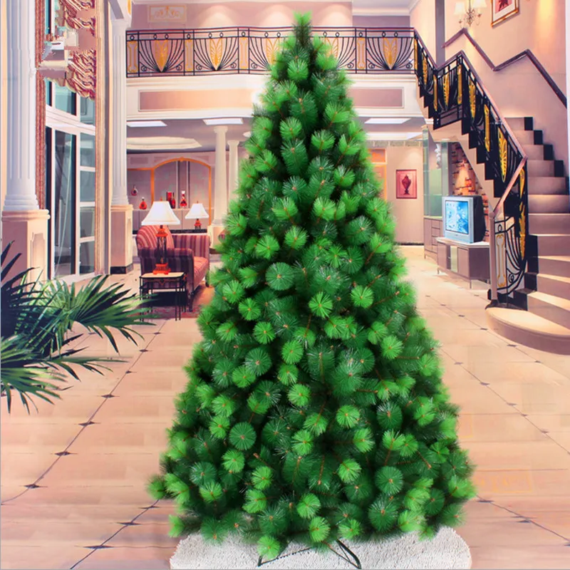 

Teellook 1.2m/5.0m pine needle encrypted green Christmas tree Christmas New Year hotel mall home decoration decorations