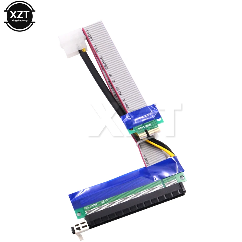 1PCS 1X TO 16X Flexible Extension PCI Express 1 to 16 X Adapter PCI-E  Riser Card Extender Cable high quality for Bitcoin Miner