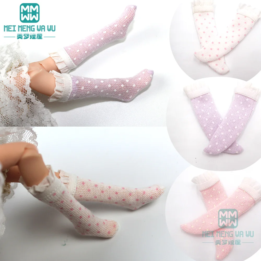 1PCS Blyth accessories fashion polka dot lace socks, lace stockings for Blyth Azone 1/6 doll