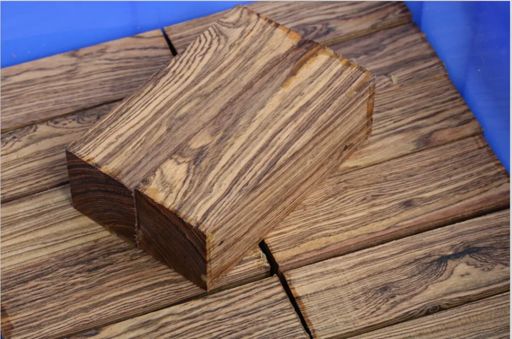 Knife handle blanks Mexico Bocote 120x40x30mm wood pistol grip knife handle\'s material