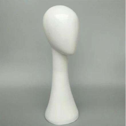 Free Shipping!!New Style Gloss White Women Head Model Faceless Head Mannequin On Show