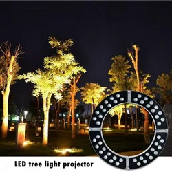 LED Landscape Tree Light Outdoor Spotlight AC220V DC24V 36W 48W 60W RGB High Power Gazebo Tree Column Garden Illumination