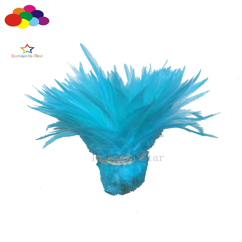 1000 pcs Carnival Rooster Saddle Hackle Feather Strung 4-6 inch / 10-15 cm Chicken feather Trimming Cock Ribbons