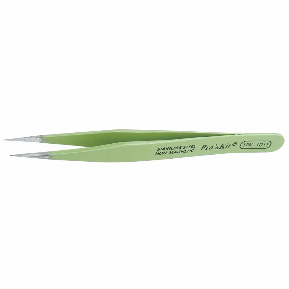 

1PK-101T Insulated Tweezer Non-magnetic Insulated Anti-static Tweezer For Soldering Station