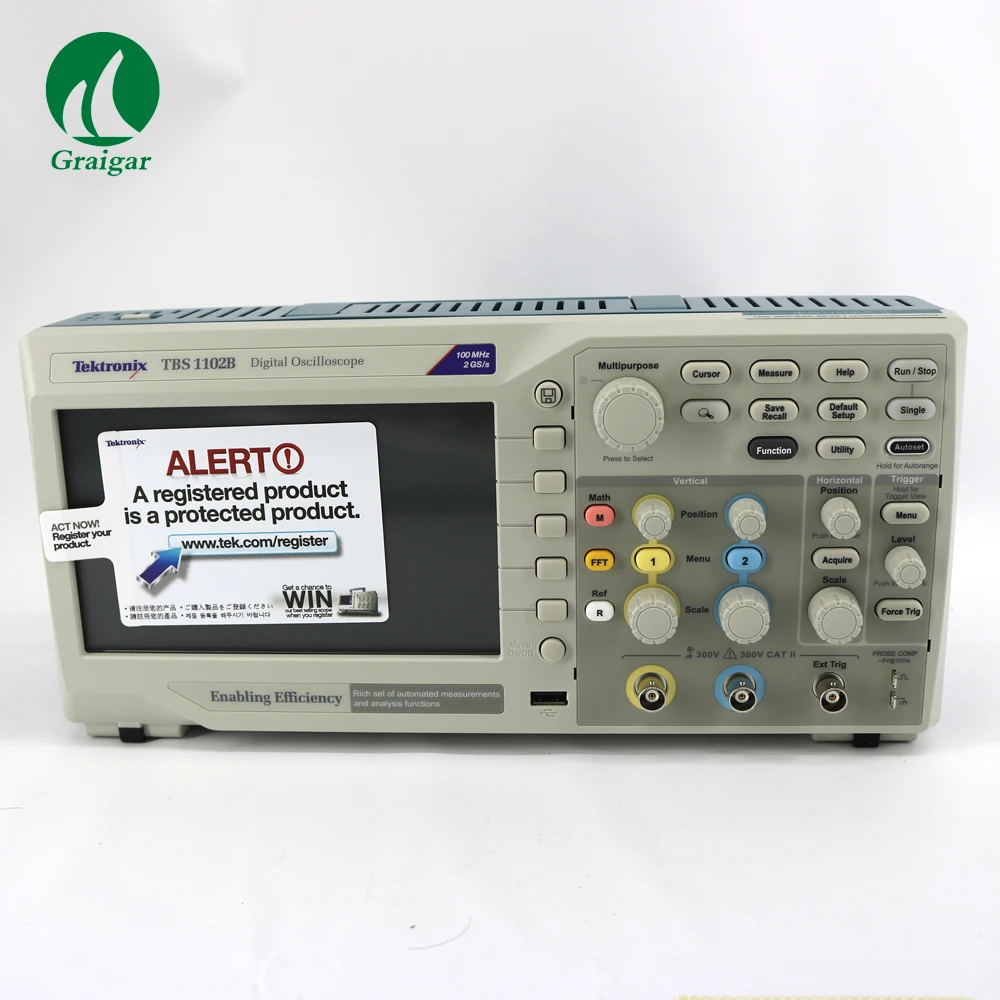 

TBS1102B Series 4-channel Digital Storage Oscilloscopes Bandwidth from 60 to 150 MHz