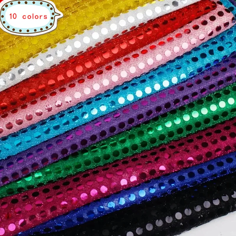 6mm Sequin Paillete Shiny Sparkly Material Nylon Polyester Fabric Fancy Dress,Wedding Hotel Events Wall Background Decoration J9