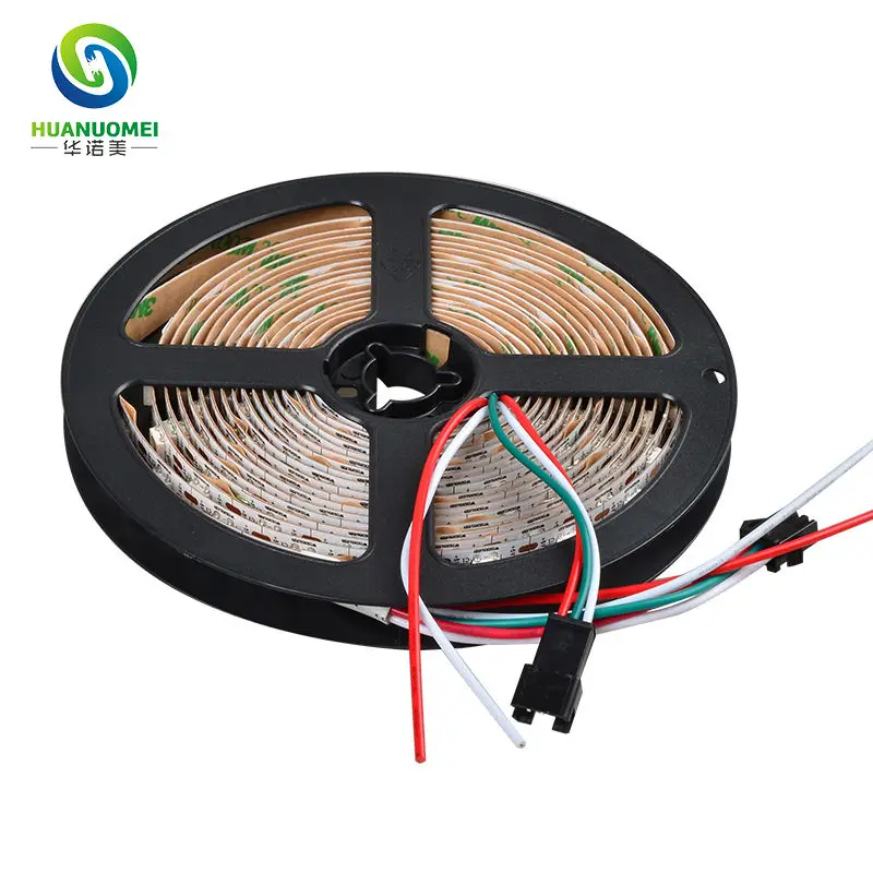 

5M 5050 SMD 60 светодиодов/м WS2812 Светодиодная лента WS2812B RGB Светодиодный пиксельный светильник 5 В WS2811 Гибкая цифровая лента Белая печатная плата Неводонепроницаемый IP20