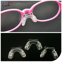 Lymouko Multistyle U Silicone Conjoined Eyeglass Soft Nose Pads for Kid Children On Glasses Translucent Anti-Slip Nose Pad