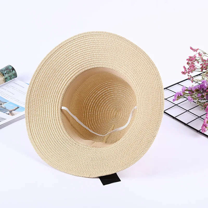 2019 new summer sun cap women straw hat with bow visor fashion hat