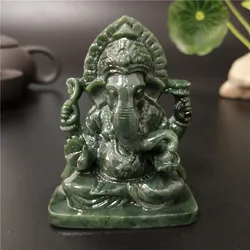 Ganesha Buddha Statue Elephant God Sculpture Feng Shui Ganesh Figurines Handmade Crafts For Home Garden Decoration Accessories