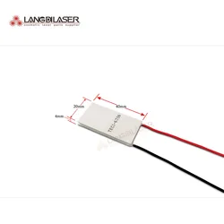 Peltier Cooling Plate TEC1- 6306 / IPL machine / Size : 20*40*3.8mm / Peltier Cooling Paths