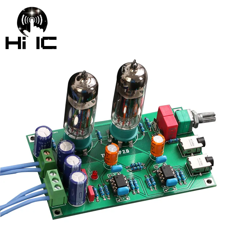 ใหม่ Mini 6J5 Class สูญญากาศหลอดบัฟเฟอร์ AMP เครื่องขยายเสียงหูฟังสเตอริโอ HiFi เครื่องขยายเสียง Preamp