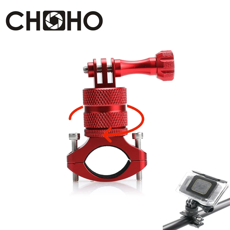 Uchwyt na kierownicę roweru CNC aluminium rower motocykl uchwyt obrotowy do Gopro Hero 13 12 DJI OSMO akcesoria do kamer akcji