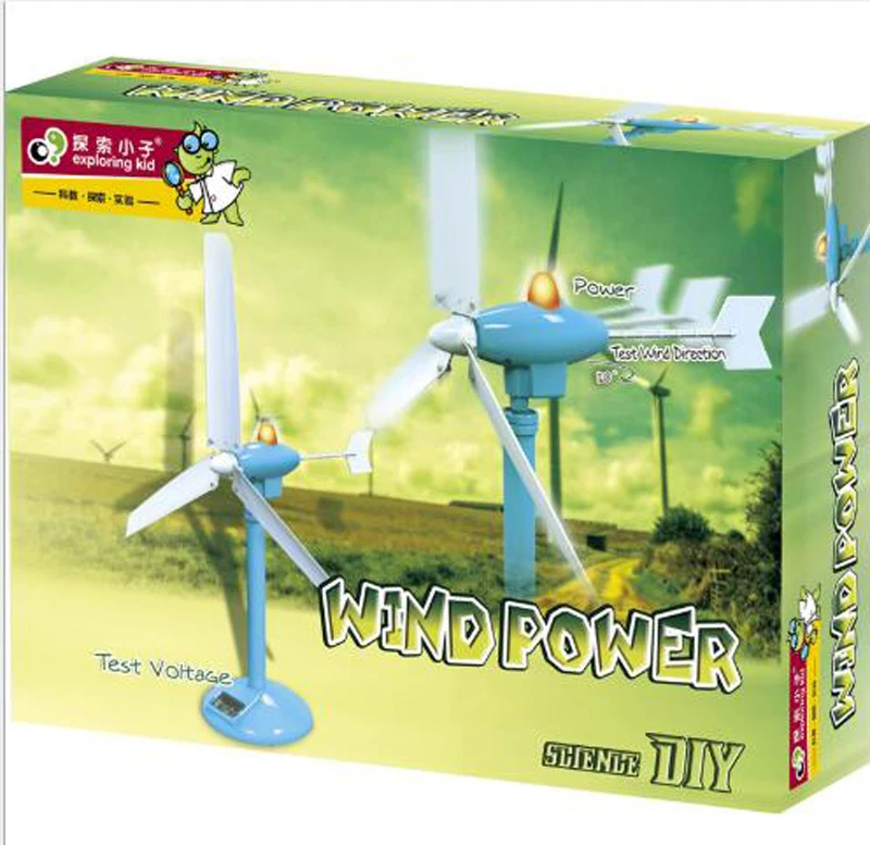 Freeship for Teenager kids scientific science discovery kit educational DIY WIND POWER experimental experiment toy materials