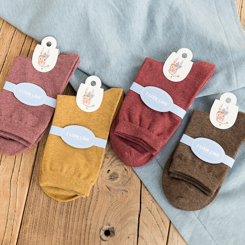 

Cotton socks for women, solid color, fashion, wholesale, CM10650