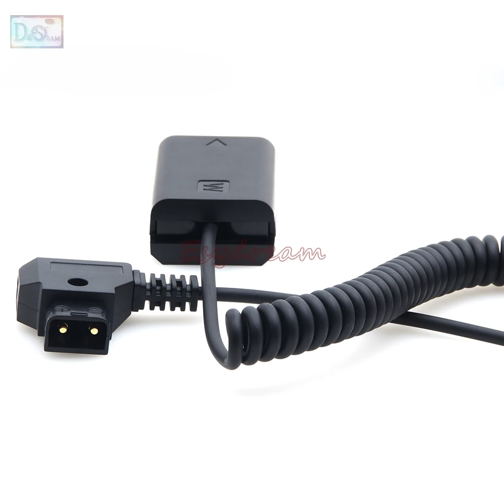باور D-الحنفية إلى NP-FW50 FW50 الدمية البطارية تيار مستمر مقرنة الطاقة ملفوف كابل محول ل Anton سوني A7 A7S مارك II A7R A6300 A6000