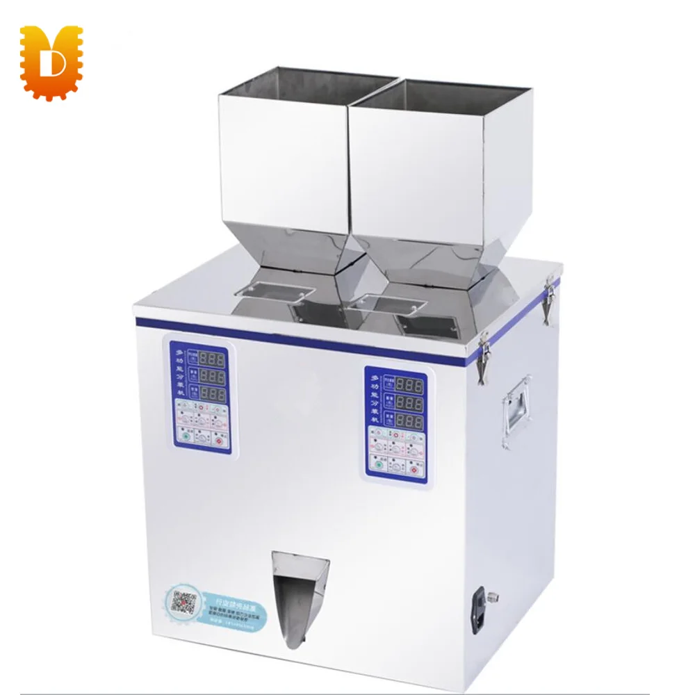 

2-50g Granule Powder Double Head Filling Machine Double Weighing Filler