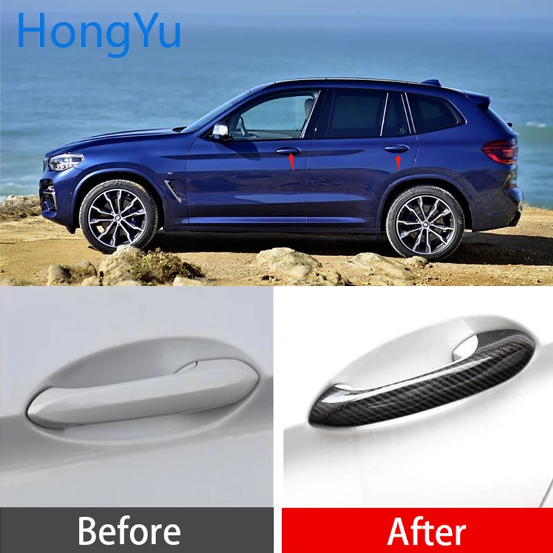 for BMW x3 G01 G08 xDrive30d X3 M40i 2018 2019 2020 100% real carbon fiber Auto outer door handle cover