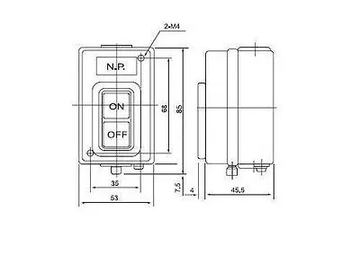 1pcs TBSN-315 (CBSN-315) 3P Power Pushbutton Switch 15A 2.2KW