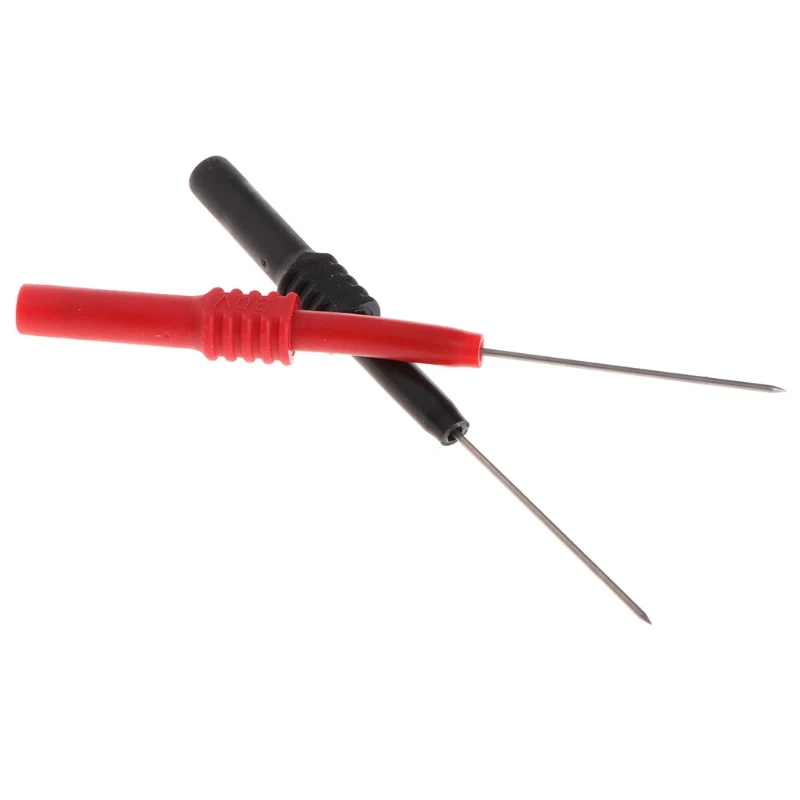 2 Pcs YT176 Spring Test Probe Tips for Car Mending Telecom Testing Automotive Sensors Multimeter Stainless Steel Needle 517A
