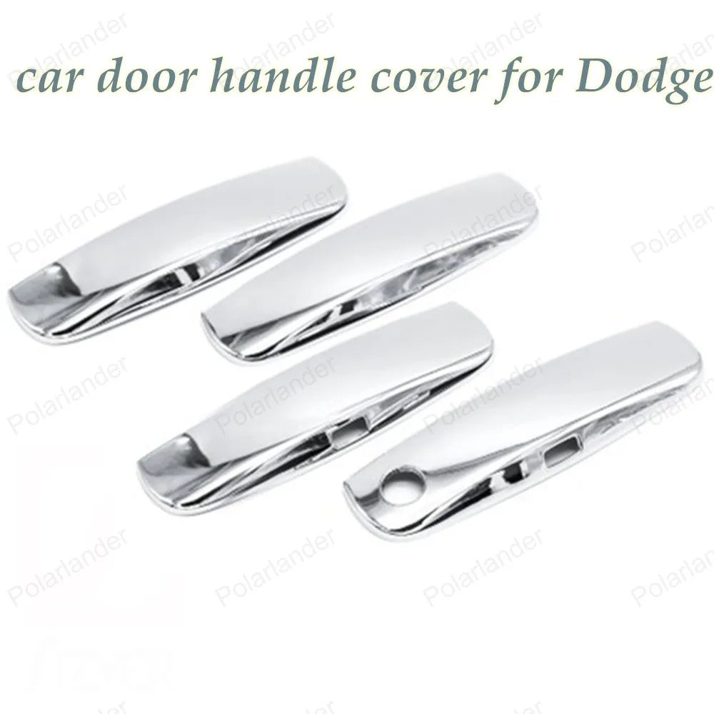 4pcs Auto cover Decorations Chrome Door Handle Covers With 1 Keyhole Car-Styling4 Doors Trims For D/odge C/harger 2011-2015