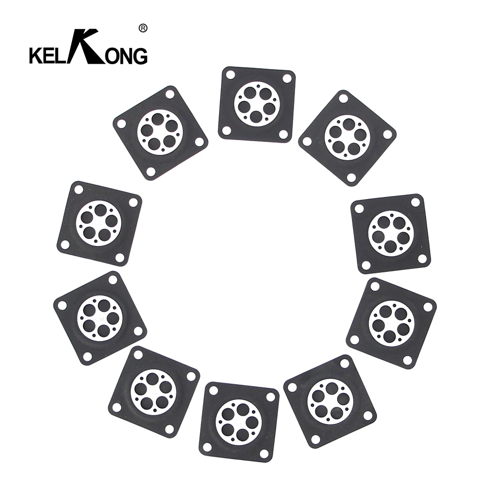 KELKONG 10pcs/lot Carburetor Carb Metering Diaphragms 615-096 For Zama C1Q Carburetors Replaces A015053 Garden Tool Parts